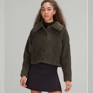 lululemon athletica Dark green Sherpa Jacket